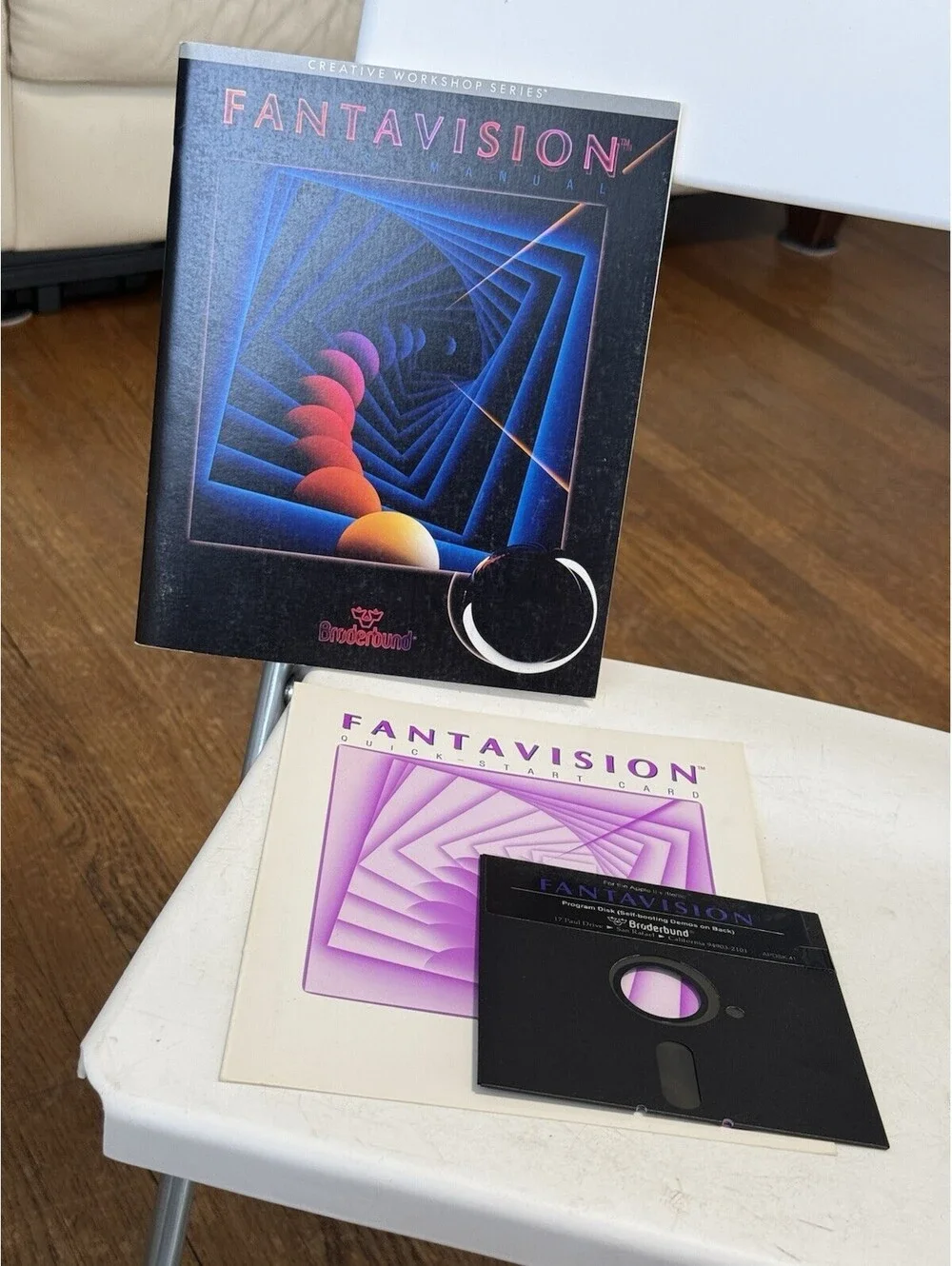 Fantavision Game With Manual And Quick-Start Card Broderund Apple